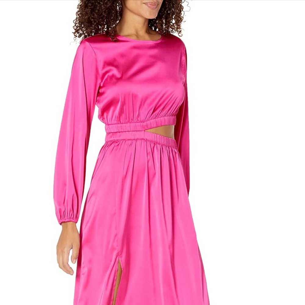 NWT The Drop Jacob Long Sleeve Cut Out Midi Dress